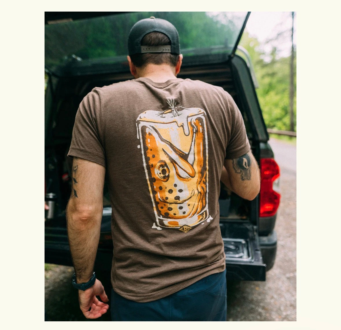 LakesRiversStreams Brown Trout Ale T-shirt