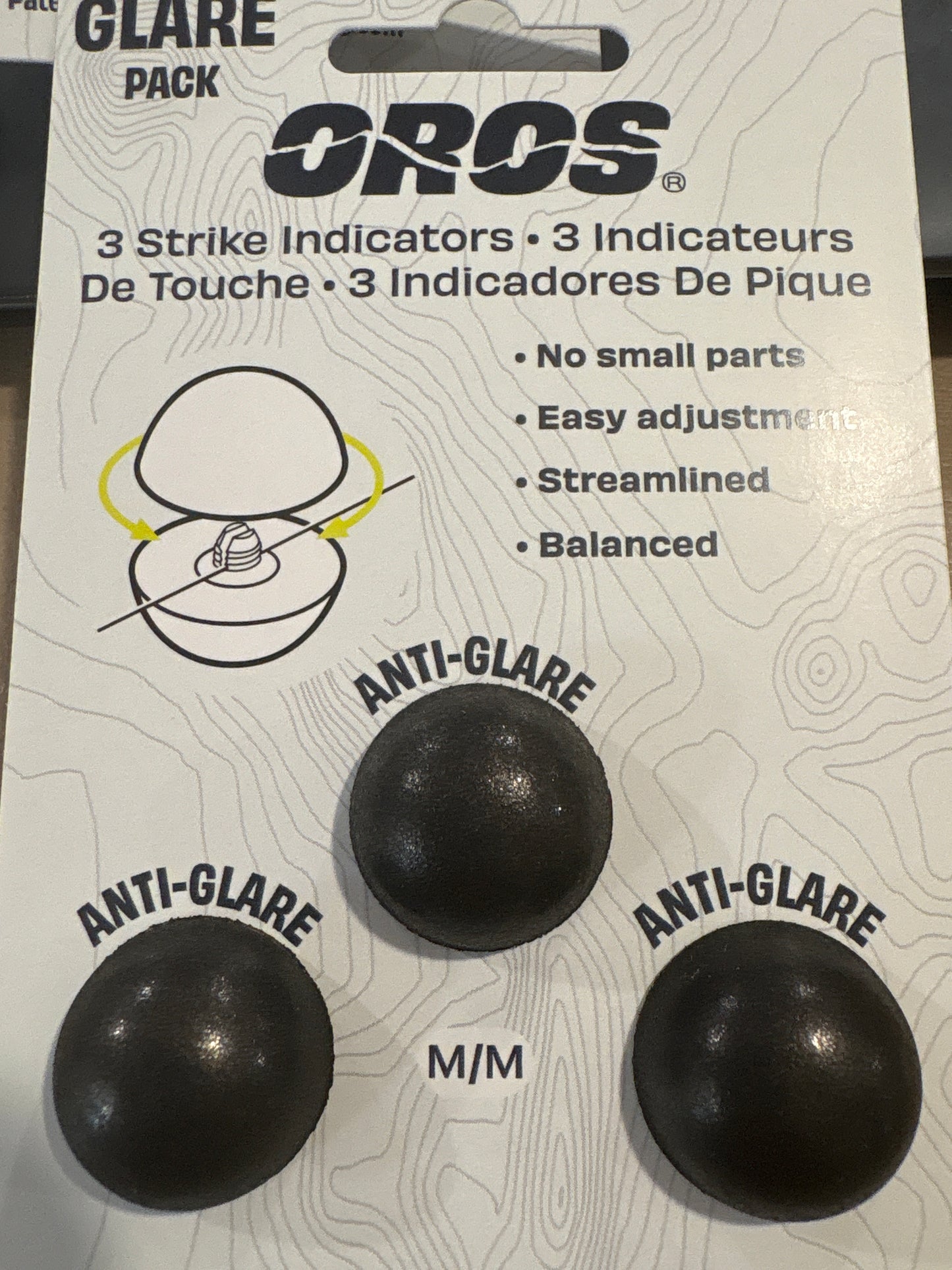 Oros anti-glare black indicator 3-pack