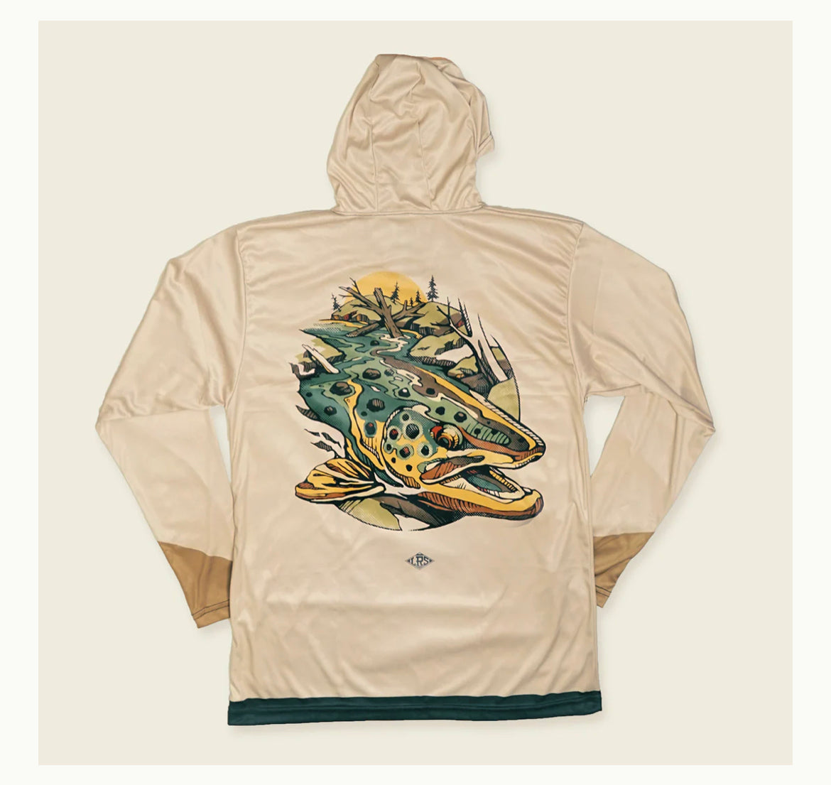 Brown trout waters UPF hoodie