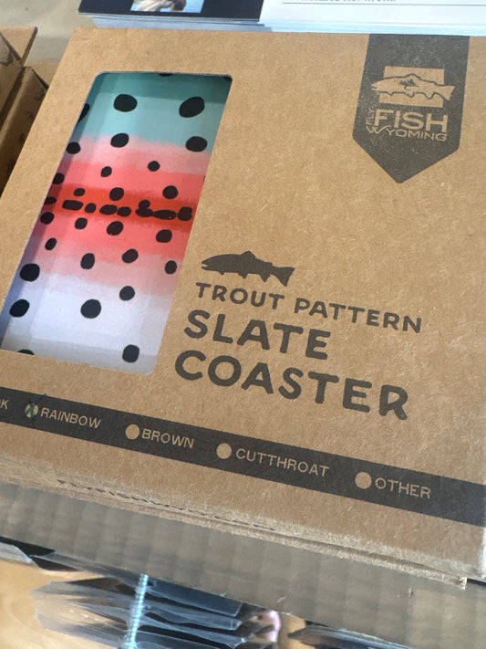 Slate trout coasters