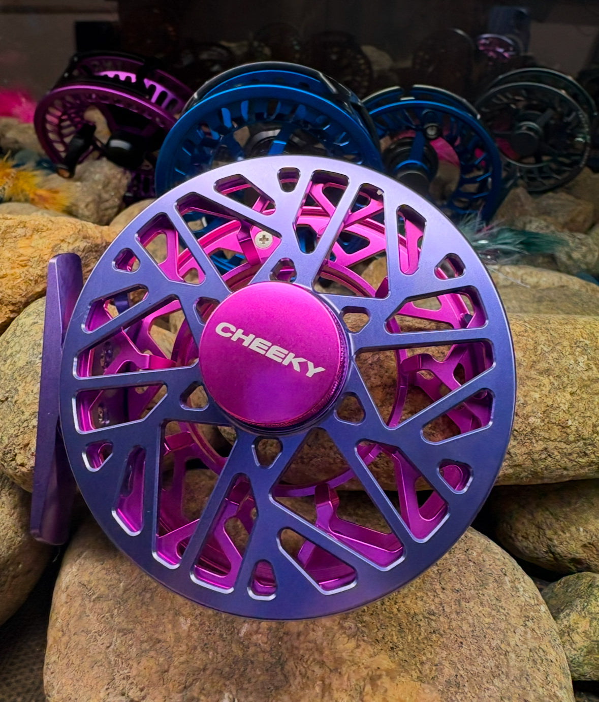 cheeky boost fly reels made Launch Triple Play Reel and a large arbor profile that feels right at home on trout Cheeky Boost Fly Reels -