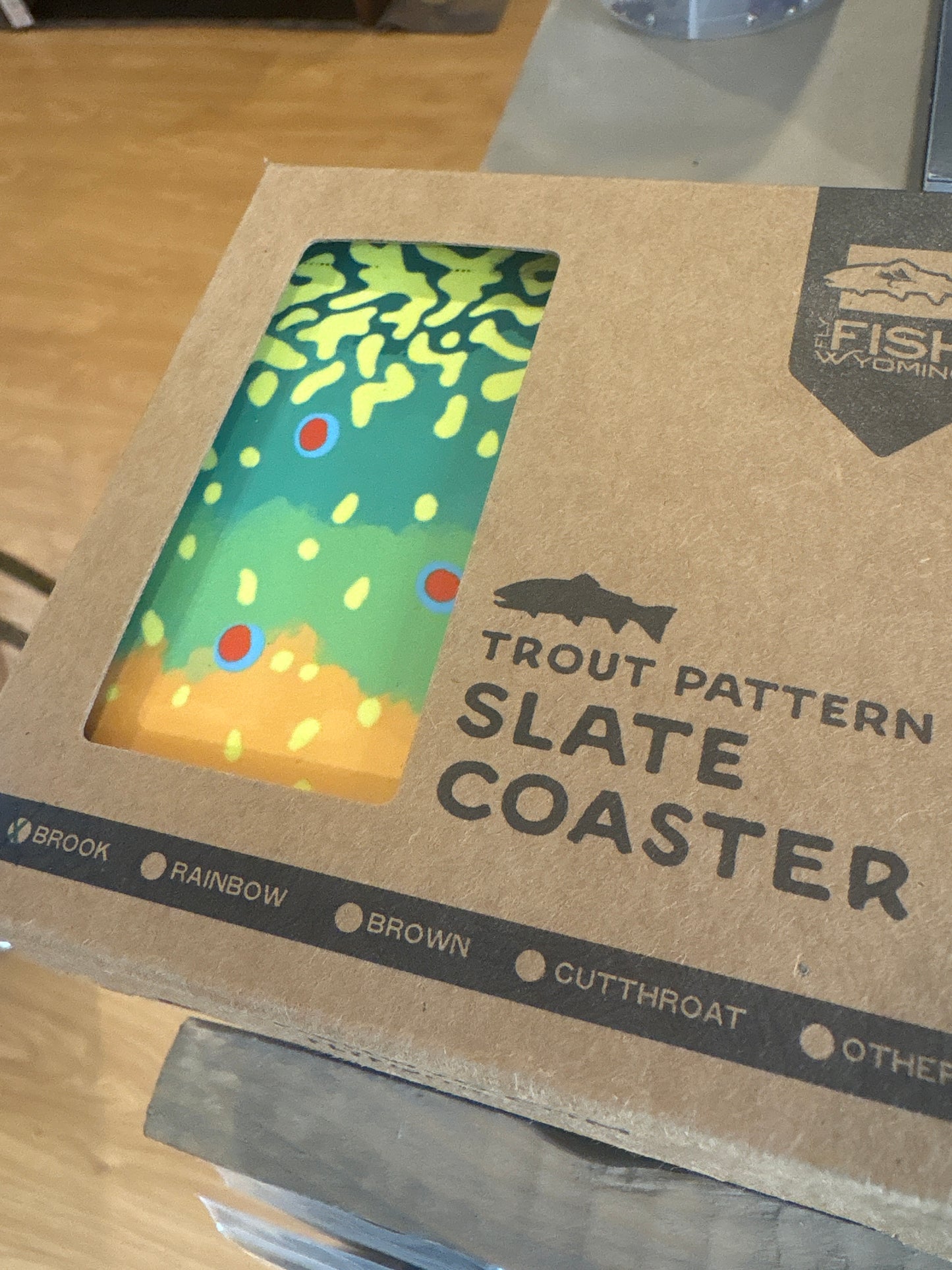 Slate trout coasters