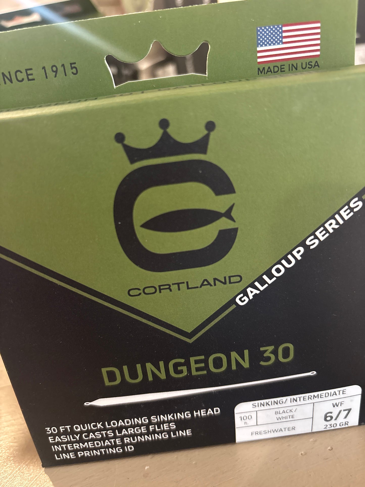 Cortland streamer series fly line and Kelly Galloup series