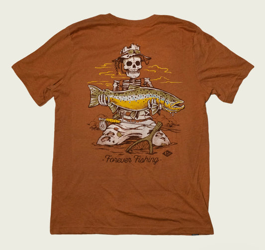 Steelhead and brown trout forever t-shirts by LakesRiversStreams