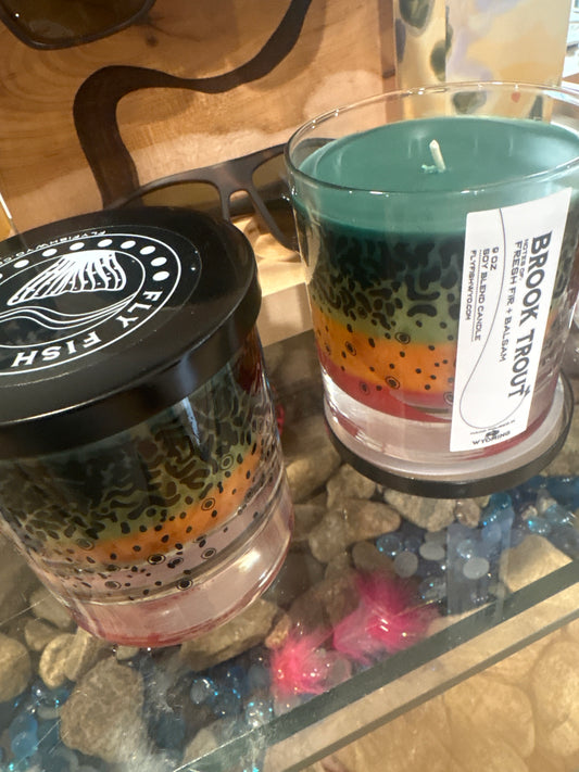 Brook trout candle