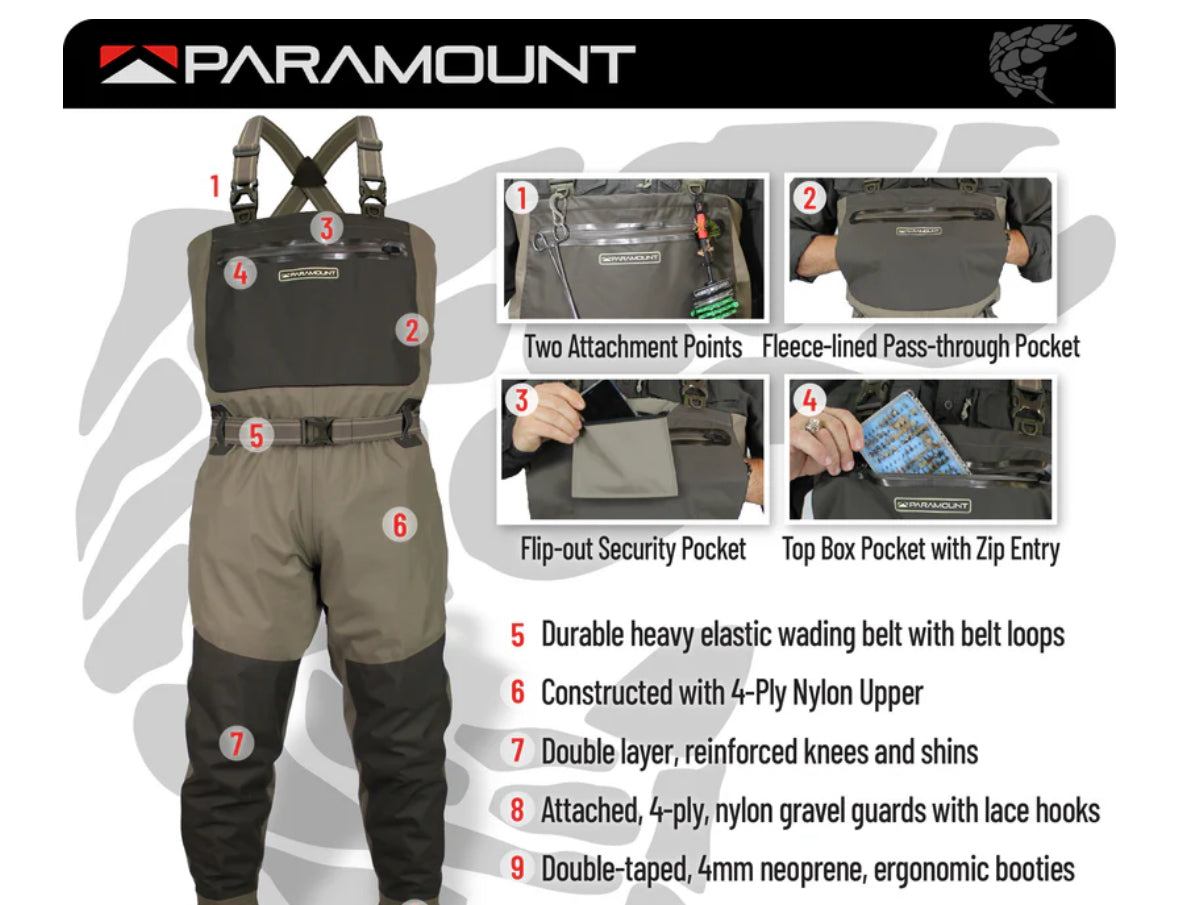 Paramount Outdoors Deep Eddy chest waders