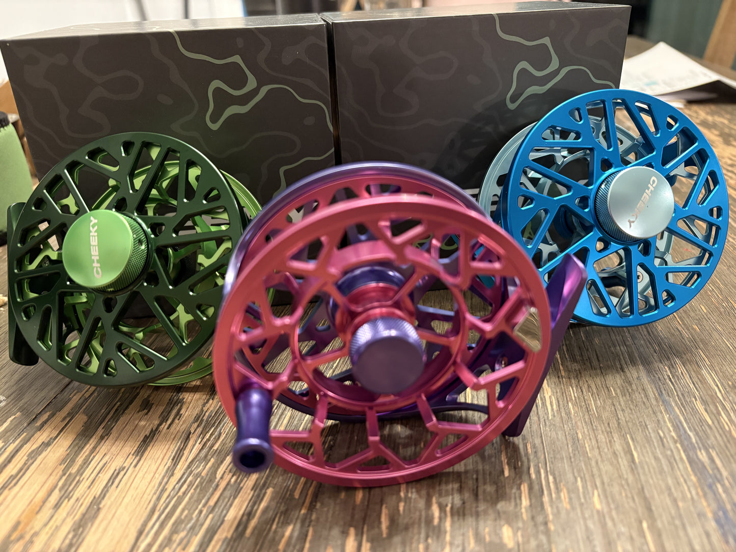 Cheeky burst fly reel series