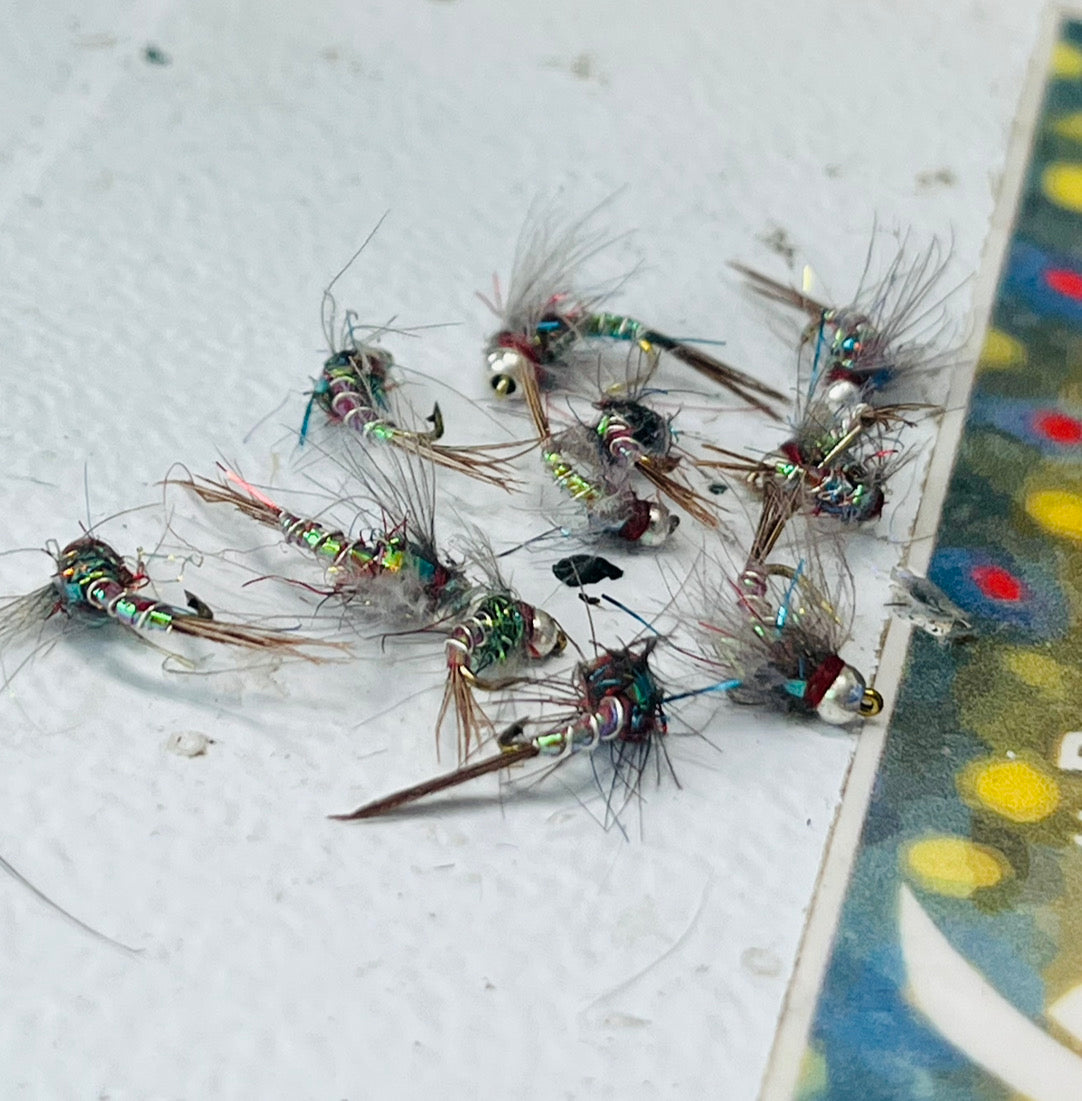 Traditional nymphs and flies