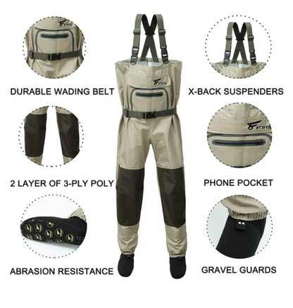 8fans breathable Chest waders. Best wader for the price in fly fishing!