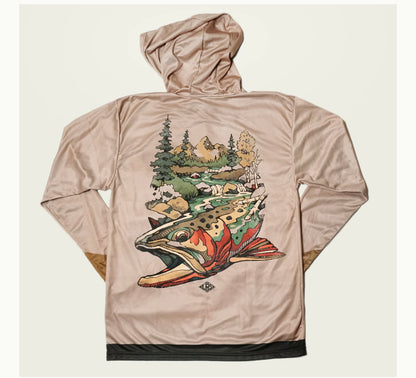 Cutthroat Trout Waters UPF hoodie