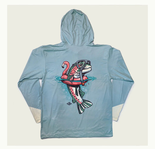 Reverse snorkel UPF hoodie