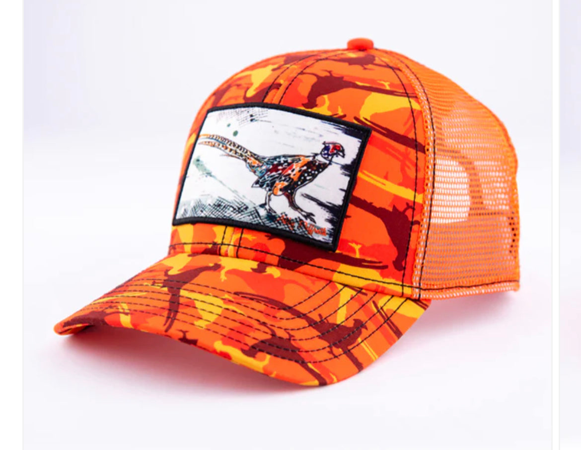 Paramount Outdoors Rock Fish 3-D Puff Embroidery Performance Ripstop  Fishing Hat - Burnt Orange