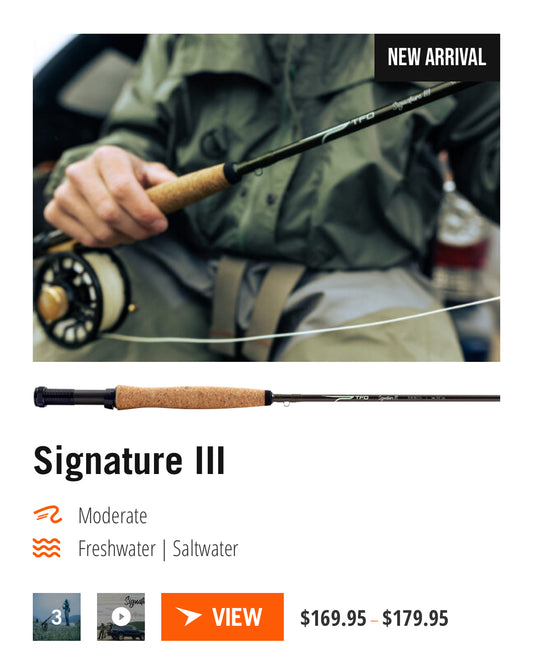 Temple Fork Outfitters Signature III rod two piece 7’6” 3wt