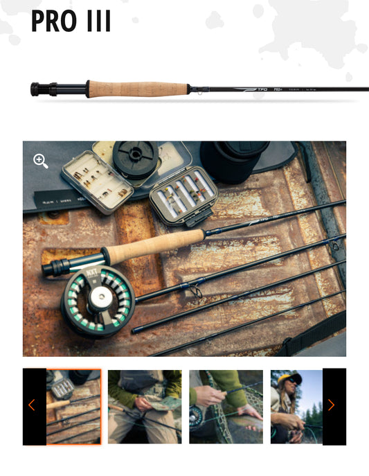 Temple Fork Outfitters Pro III fly rods