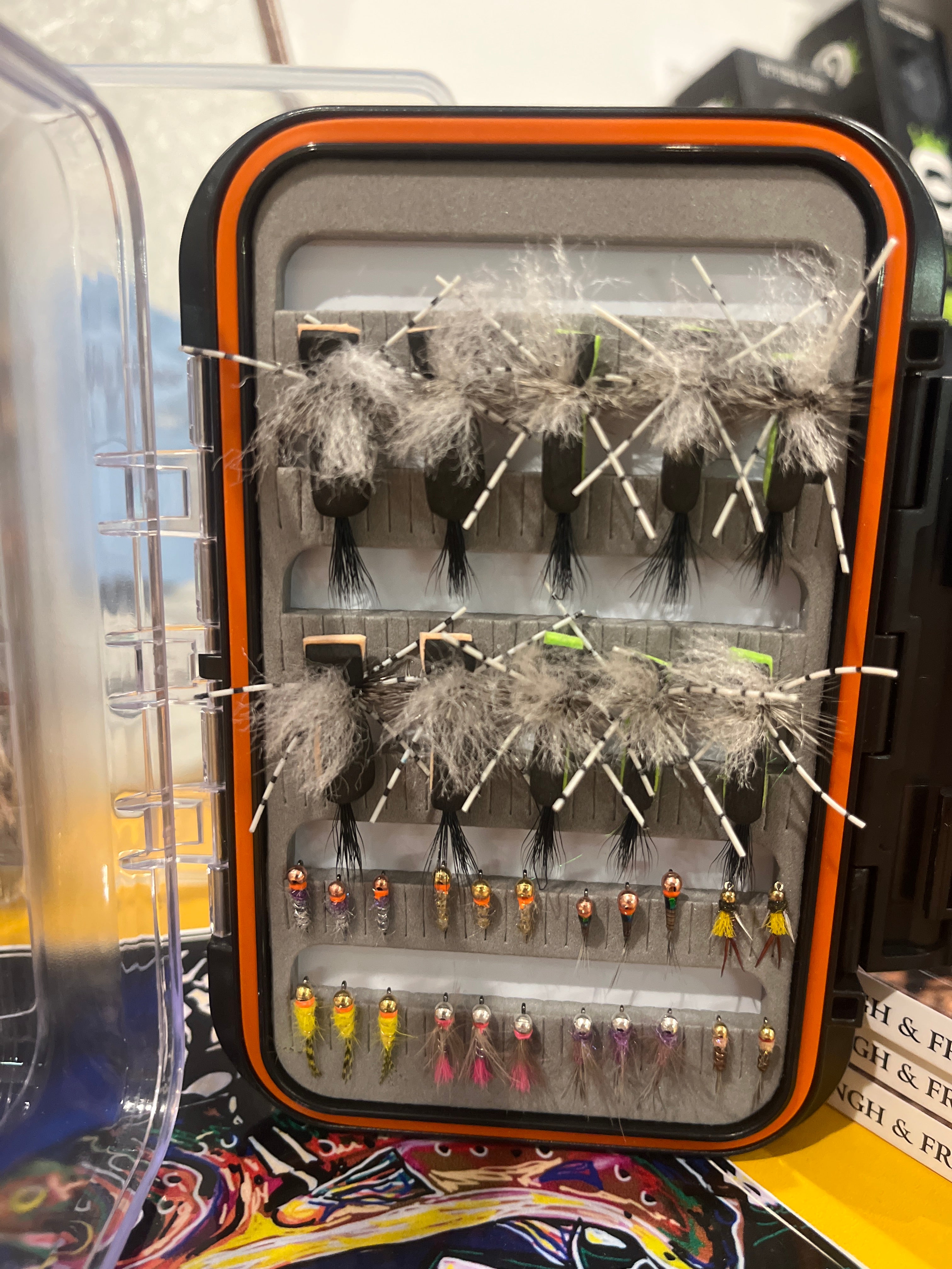 Summer dry dropper fly box 60 flies – The Canyon Fly Shop